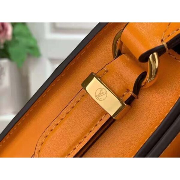 Louis Vuitton LV Women Pont 9 Soft PM Handbag Yellow Grained Calfskin Cowhide (9)