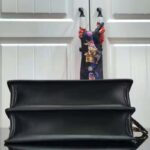 Louis Vuitton LV Women Since 1854 Dauphine MM Handbag Black Monogram Flowers Cowhide - Image 5