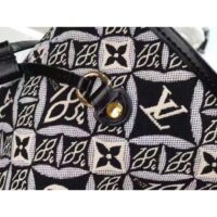 Louis Vuitton LV Women Since 1854 Neverfull MM Tote Black Monogram Flowers Canvas (10)