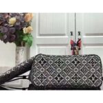 Louis Vuitton LV Women Since 1854 Neverfull MM Tote Black Monogram Flowers Canvas - immagine 5