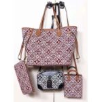 Louis Vuitton LV Women Since 1854 Neverfull MM Tote Red Monogram Flowers Canvas