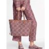 Louis Vuitton LV Women Since 1854 Neverfull MM Tote Red Monogram Flowers Canvas