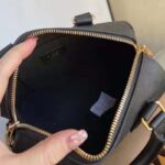 Louis Vuitton LV Women Speedy Bandoulière 20 Black Embossed Grained Cowhide Leather - Image 10