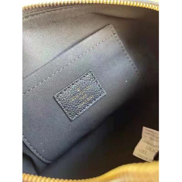 Louis Vuitton LV Women Speedy Bandoulière 20 Black Embossed Grained Cowhide Leather (2)