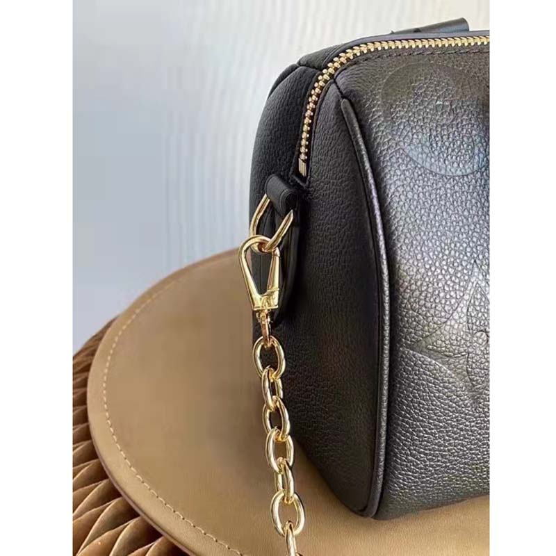 Louis Vuitton LV Women Padlock On Strap Bag Black Epi Embossed Grained  Cowhide Leather - LULUX