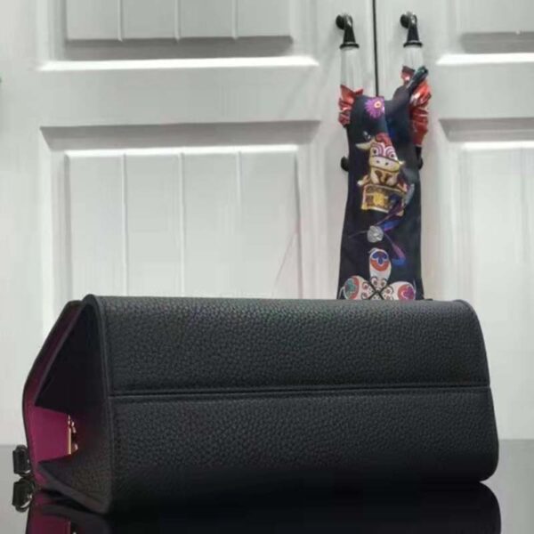 Louis Vuitton LV Women Twist One Handle BB Handbag Black Taurillon Cowhide (2)