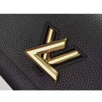 Louis Vuitton LV Women Twist One Handle BB Handbag Black Taurillon Cowhide (8)