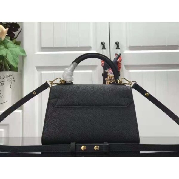 Louis Vuitton LV Women Twist One Handle BB Handbag Black Taurillon Cowhide (7)