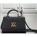 Louis Vuitton LV Women Twist One Handle BB Handbag Black Taurillon Cowhide – Bild 2