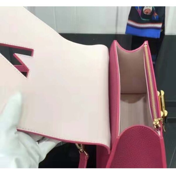 Louis Vuitton LV Women Twist One Handle BB Handbag Dragon Fruit Pink Taurillon (2)
