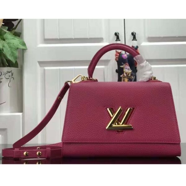 Louis Vuitton LV Women Twist One Handle BB Handbag Dragon Fruit Pink Taurillon (4)