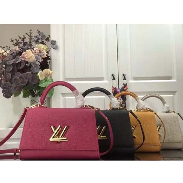 Louis Vuitton LV Women Twist One Handle BB Handbag Dragon Fruit Pink Taurillon (6)