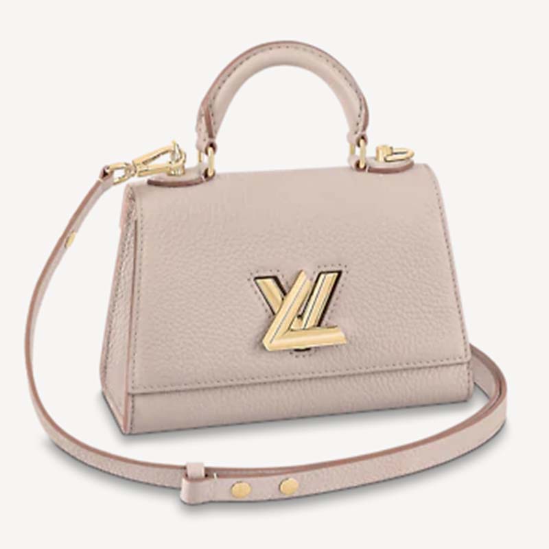 Louis Vuitton Twist One Handle PM Greige Taurillon