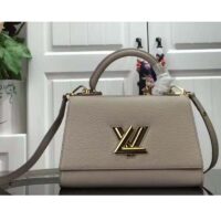 Louis Vuitton LV Women Twist One Handle BB Handbag Greige Grey Taurillon (1)