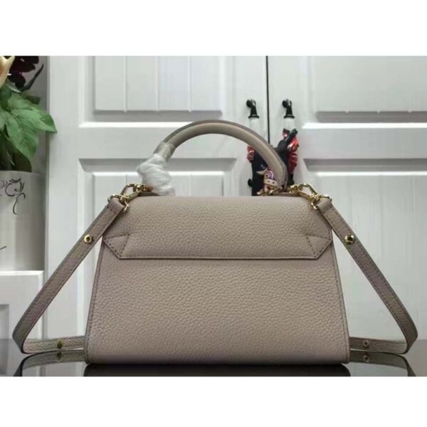 Louis Vuitton LV Women Twist One Handle BB Handbag Greige Grey Taurillon (6)