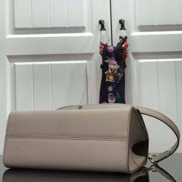 Louis Vuitton LV Women Twist One Handle BB Handbag Greige Grey Taurillon (7)