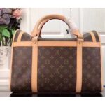 Louis Vuitton Unisex Dog Bag Carrier Brown Monogram Coated Canvas Cowhide Leather – Image 3