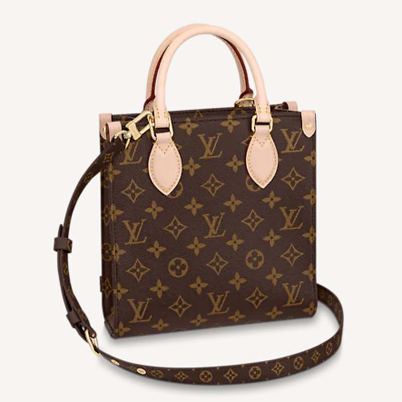 Louis Vuitton Sac Plat Bb Bag Monogram Brown/Natural