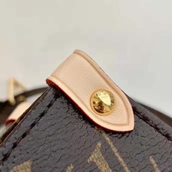 Louis Vuitton Unisex Sac Plat BB Handbag Monogram Coated Canvas Textile Lining (3)