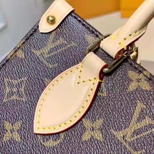 Louis Vuitton Unisex Sac Plat BB Handbag Monogram Coated Canvas Textile Lining (4)
