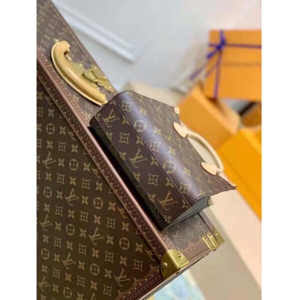 Louis Vuitton Unisex Sac Plat BB Handbag Monogram Coated Canvas Textile Lining (9)
