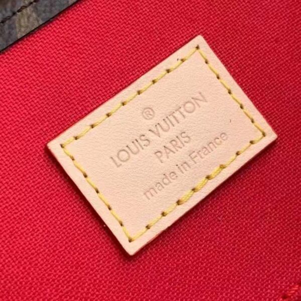 Louis Vuitton Unisex Sac Plat MM Handbag Monogram Coated Canvas Textile Lining (4)