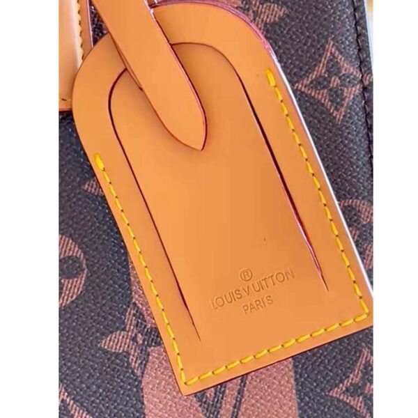 Louis Vuitton Unisex Sac Plat Messenger Bag Monogram Stripes Brown Coated Canvas Cowhide (3)