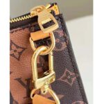 Louis Vuitton Unisex Sac Plat Messenger Bag Monogram Stripes Brown Coated Canvas Cowhide - immagine 8