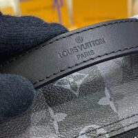 Louis Vuitton Unisex Utilitary Backpack Black Monogram Stripes Eclipse Coated Canvas (1)