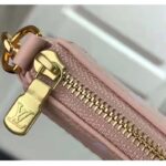 Louis Vuitton Women Mini Pochette Accessoires Pink Monogram Empreinte Embroidered Cowhide - immagine 9