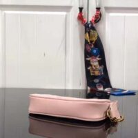 Louis Vuitton Women Mini Pochette Accessoires Pink Monogram Empreinte Embroidered Cowhide