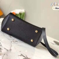 Louis Vuitton Women Montaigne BB Handbag Black Beige Embossed Grained Cowhide Leather (8)