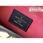 Louis Vuitton Women Montaigne BB Handbag Black Beige Embossed Grained Cowhide Leather - Bild 10