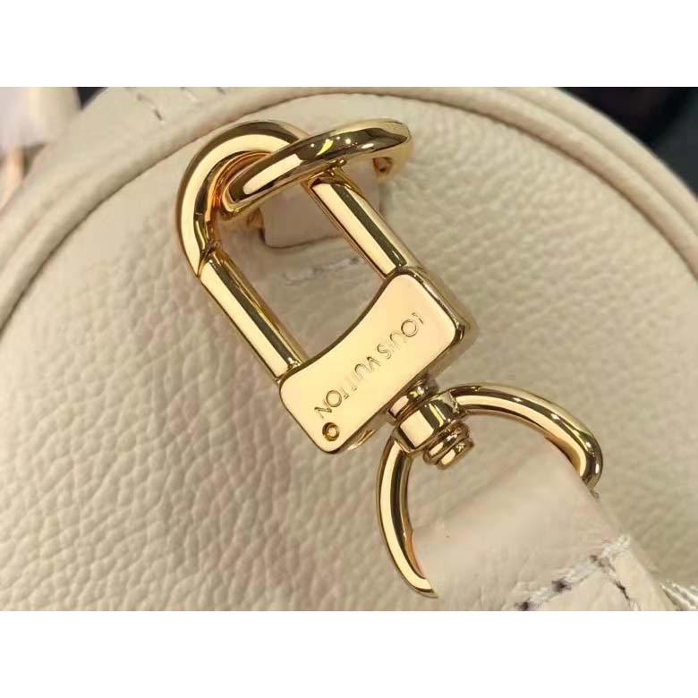 Louis Vuitton LV Women Madeleine BB Handbag Crème Beige Embossed Grained  Cowhide - LULUX