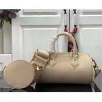 Louis Vuitton Women Papillon BB Bag Crème Beige Embossed Supple Grained Cowhide (4)