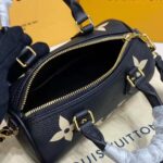 Louis Vuitton Women Papillon BB Black Beige Embossed Supple Grained Cowhide Leather - Image 7