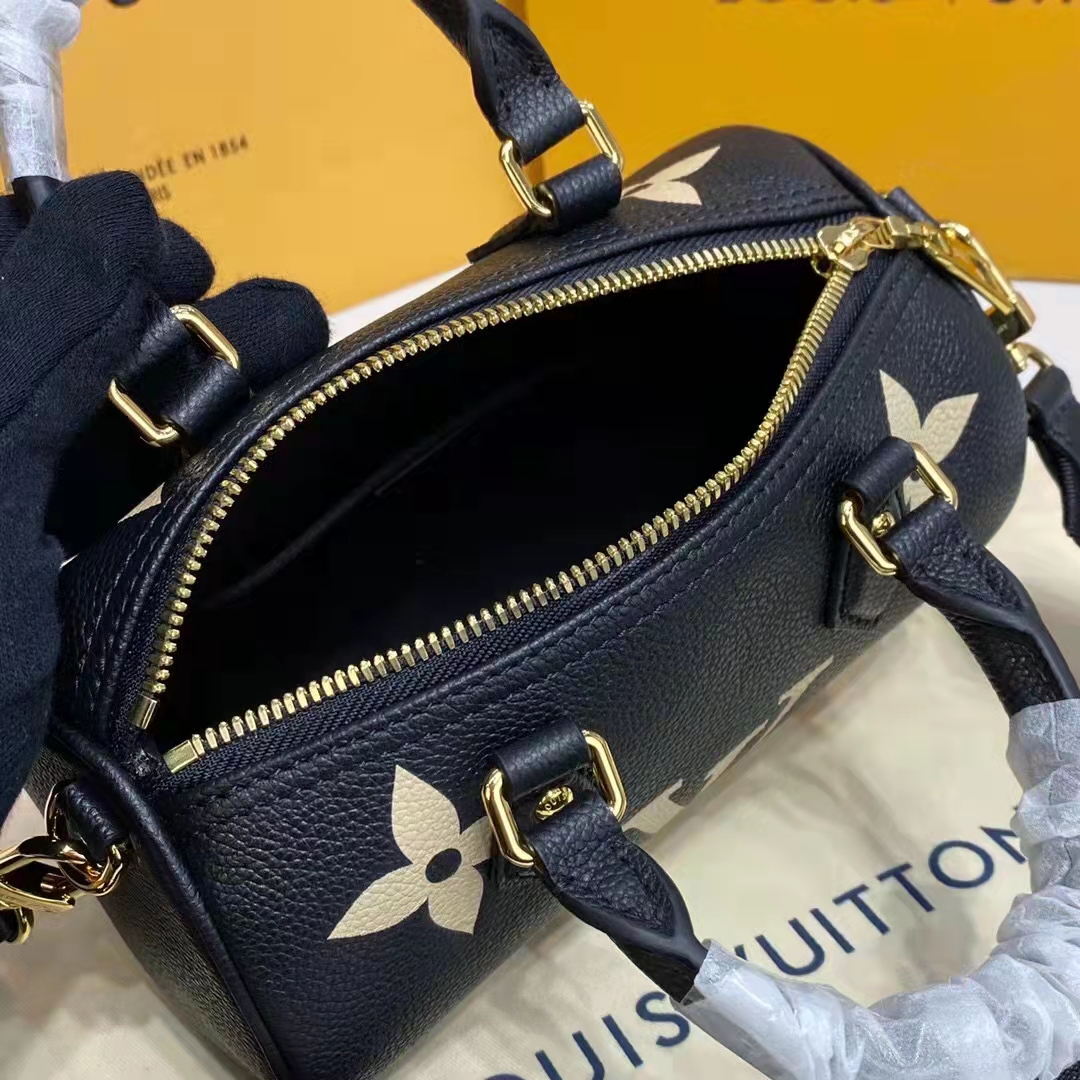 Louis Vuitton BB Papillon Bicolor Monogram Empriente Black/Beige in Cowhide  Leather with Gold-tone - US