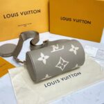Louis Vuitton Women Papillon BB Dove Cream Embossed Supple Grained Cowhide Leather - Bild 5