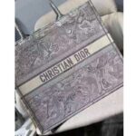 Dior Unisex CD Large Dior Book Tote Gray Toile De Jouy Embroidery - Image 5