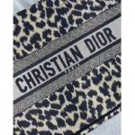 Dior Unisex CD Medium Dior Book Tote Beige Multicolor Mizza Embroidery – Image 9