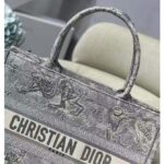 Dior Unisex CD Medium Dior Book Tote Gray Toile De Jouy Embroidery - Image 7