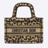 Dior Unisex CD Mini Dior Book Tote Beige Multicolor Mizza Embroidery