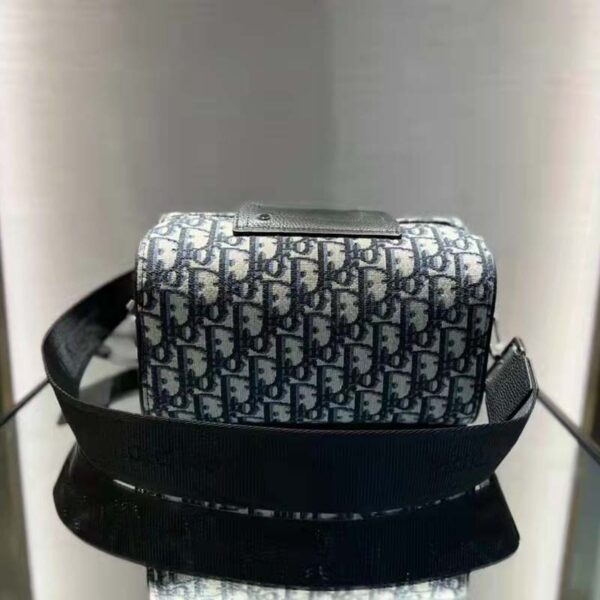 Dior Unisex CD Roller Messenger Bag Beige Black Dior Oblique Jacquard (1)