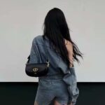 Dior Women CD Dior Bobby East-West Bag Black Box Calfskin - immagine 12