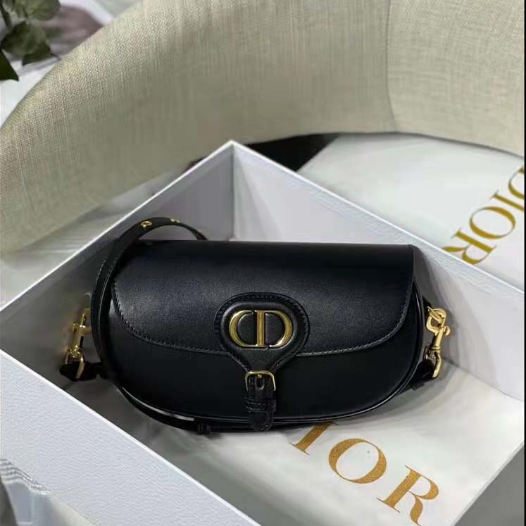 DIOR Bobby East-west Bag Black Box Calfskin - Women