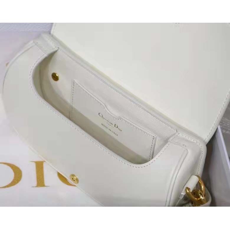 Medium Dior Bobby Bag Latte Box Calfskin