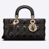 Dior Women CD Lady D-Joy Bag Black Cannage Lambskin