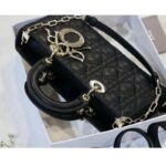 Dior Women CD Lady D-Joy Bag Black Cannage Lambskin - Bild 5