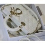 Dior Women CD Lady D-Joy Bag Latte Cannage Lambskin - immagine 7
