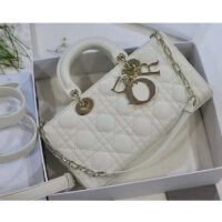 Dior Women CD Lady D-Joy Bag Latte Cannage Lambskin (18)